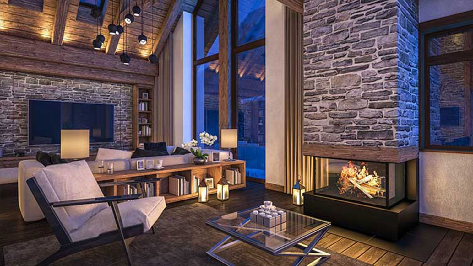 Le Norden | Projet Immobilier | Maison intérieur Le Mont-Gabriel | Salon